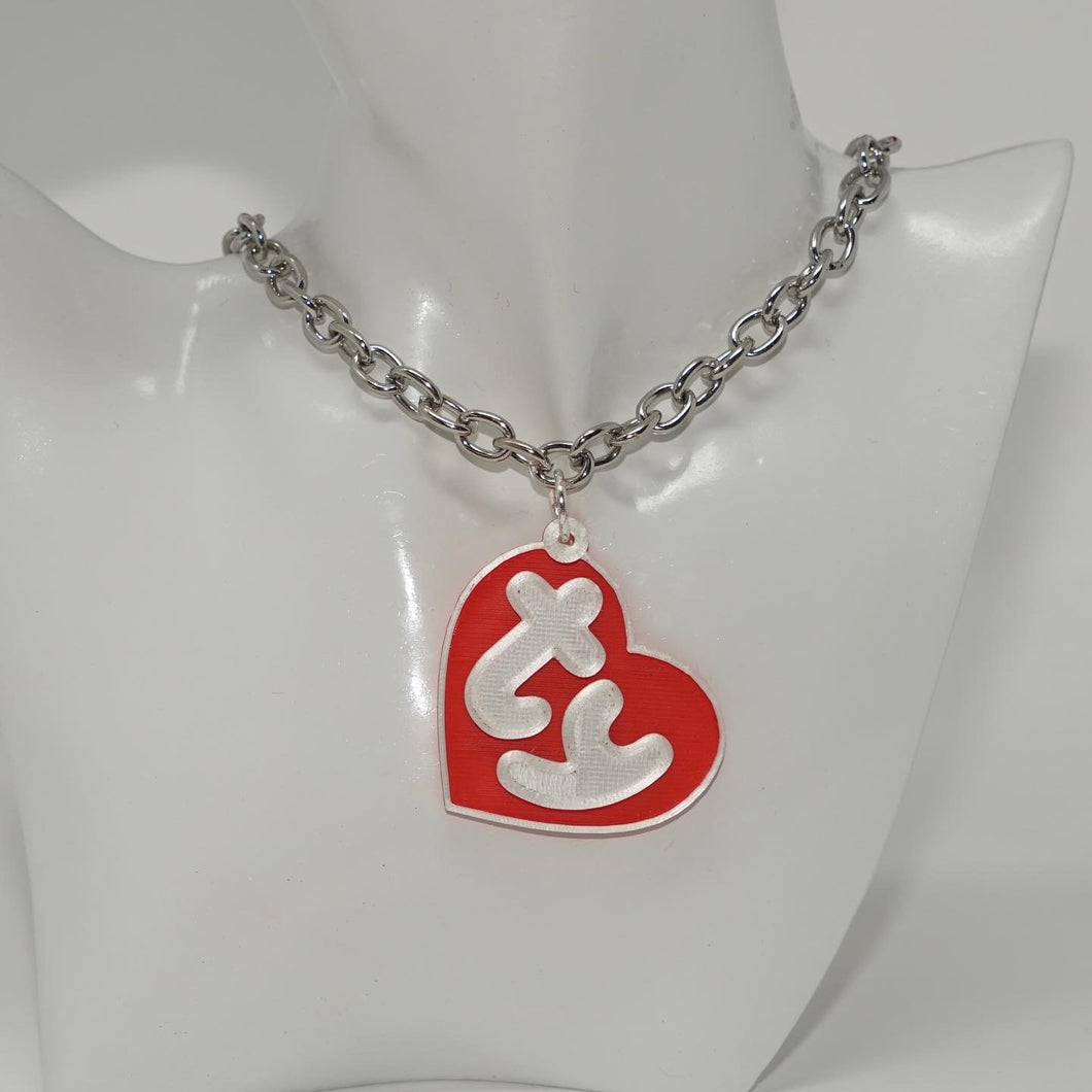 Beanie Baby Tag necklace
