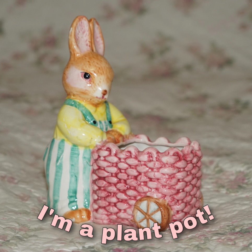 1960s Bunny Plant Pot
